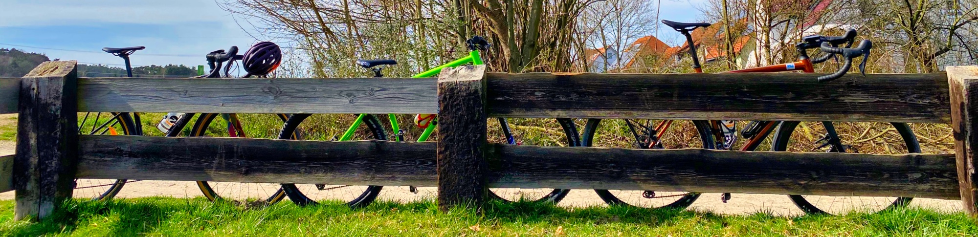 Bike family resting