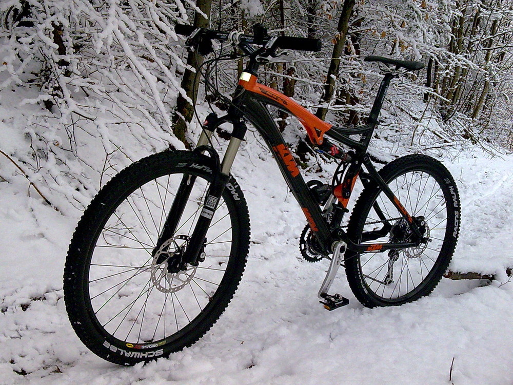 Bike im Schnee