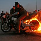 Bike in Flammen