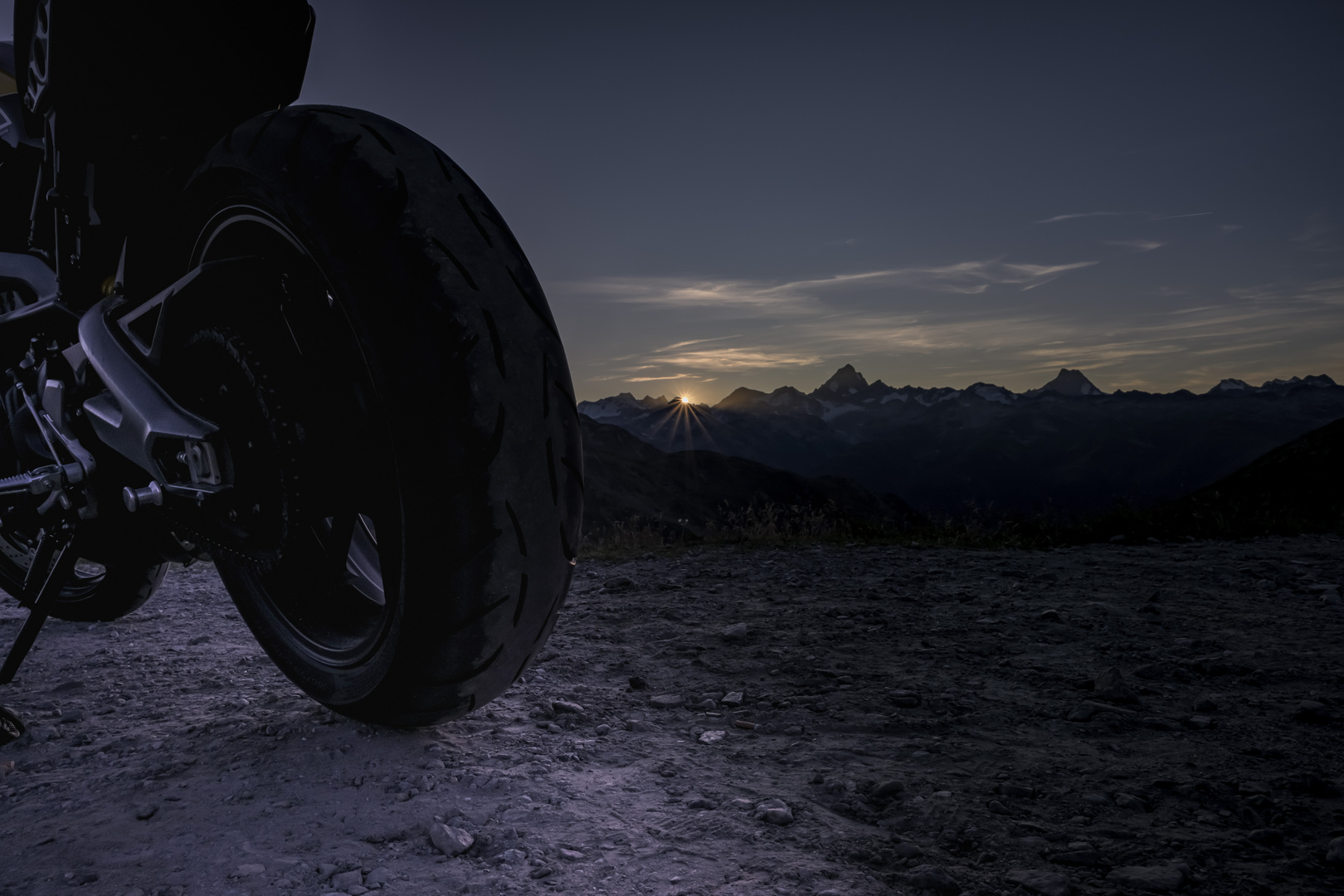 Bike in the Sunset