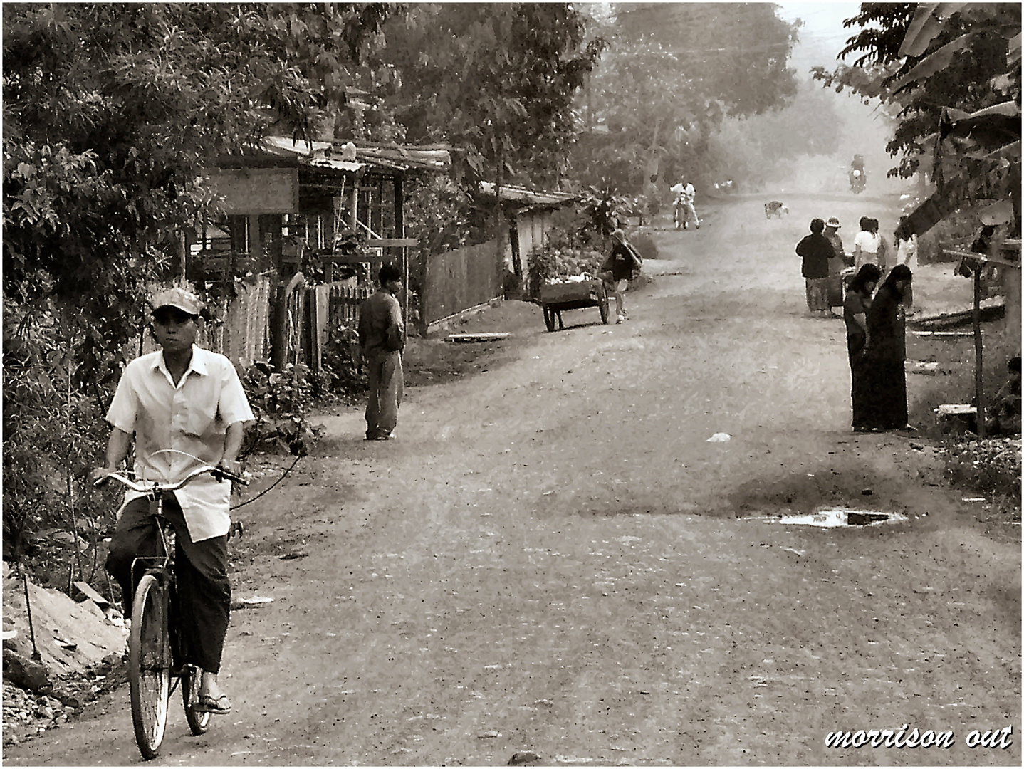 bike in the village