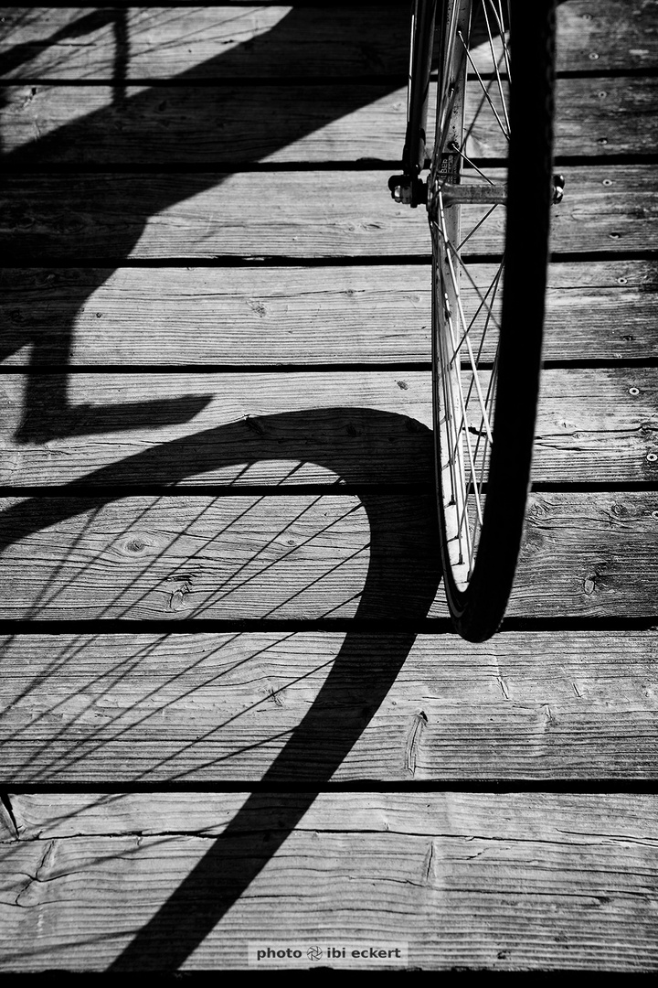 Bike mit Schatten