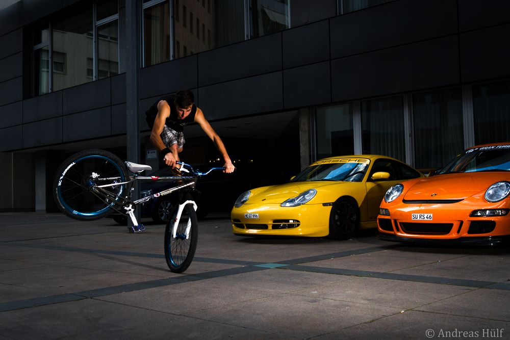 bike session in front of cars #2