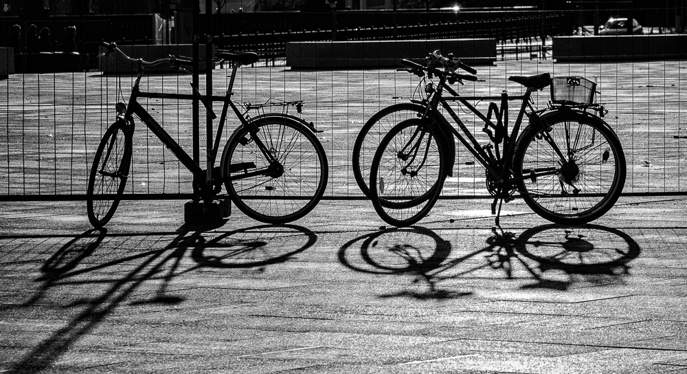 bike shadows