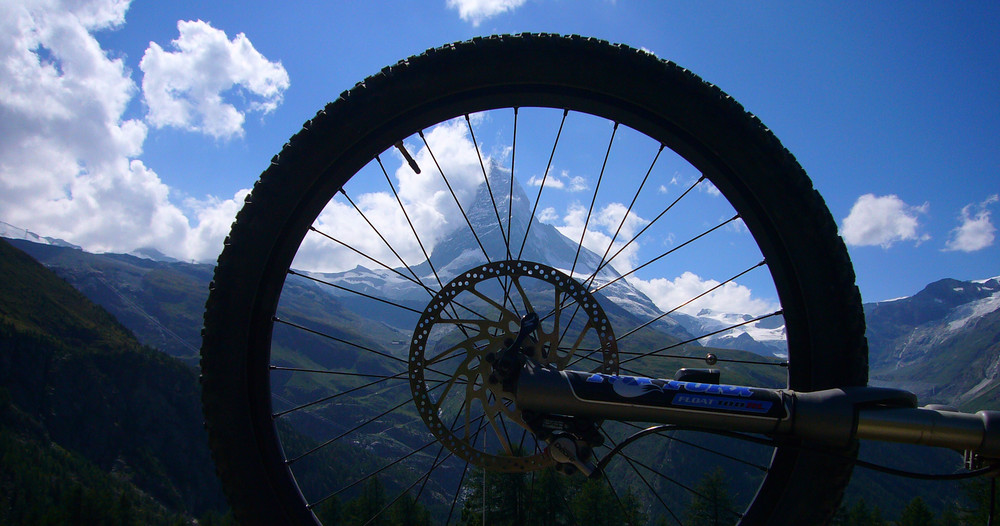 Biken am Matterhorn