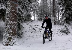 Biken im Schnee macht Spass...