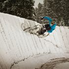 Biken im Schneegestöber