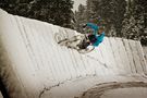 Biken im Schneegestöber von Moritz Reiser