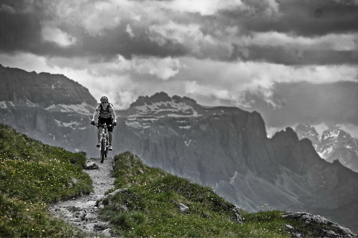 Biken in den Dolomiten