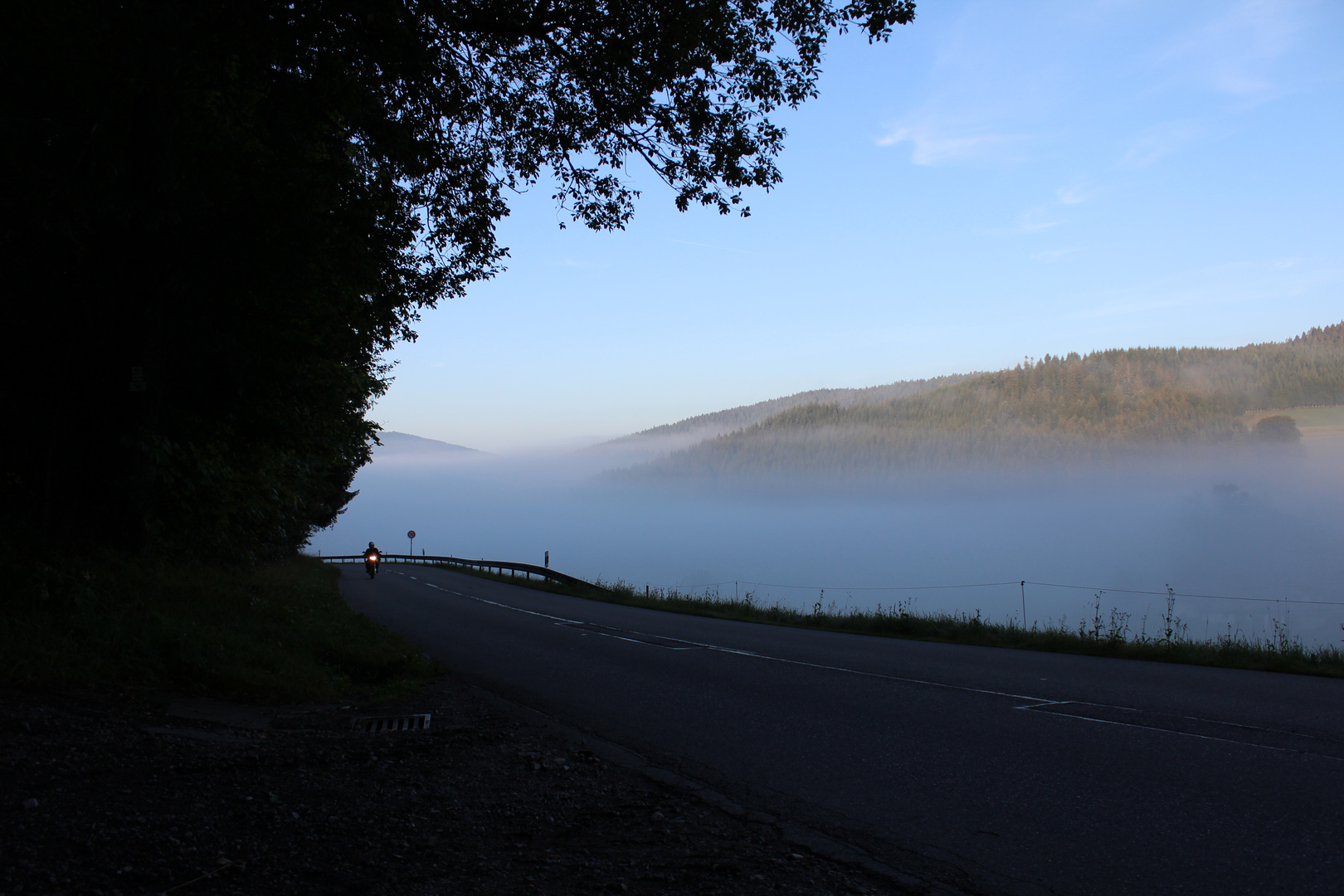 Biker am Morgen