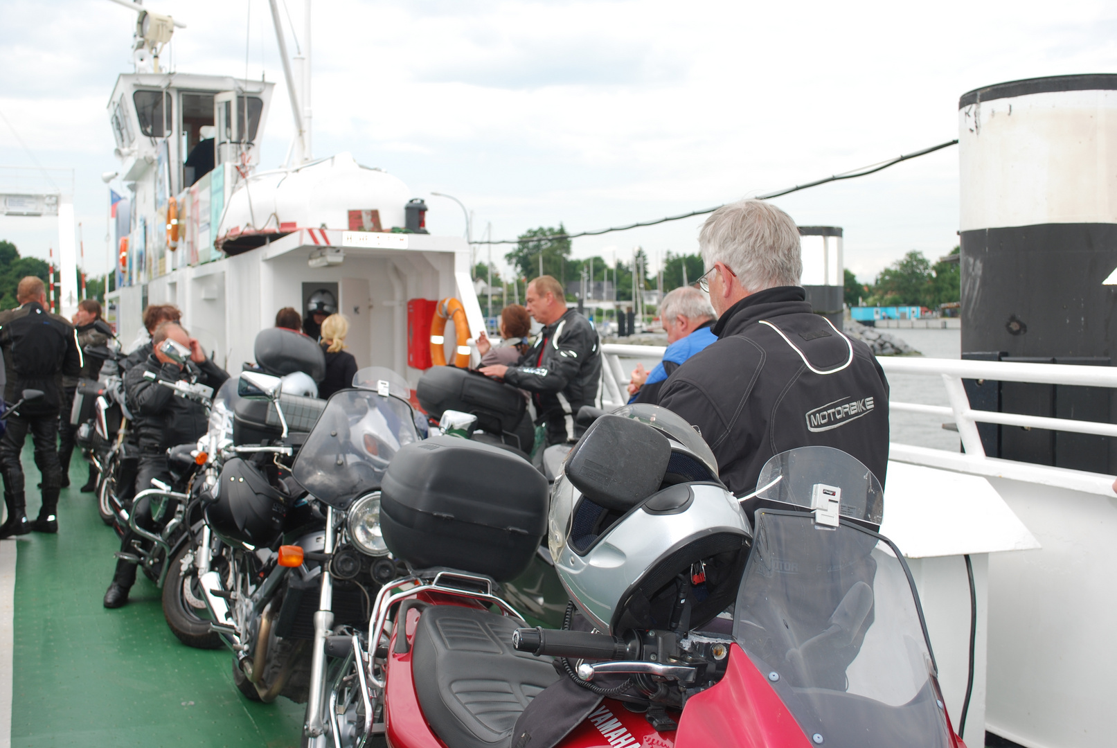 Biker auf dem Weg nach Rügen