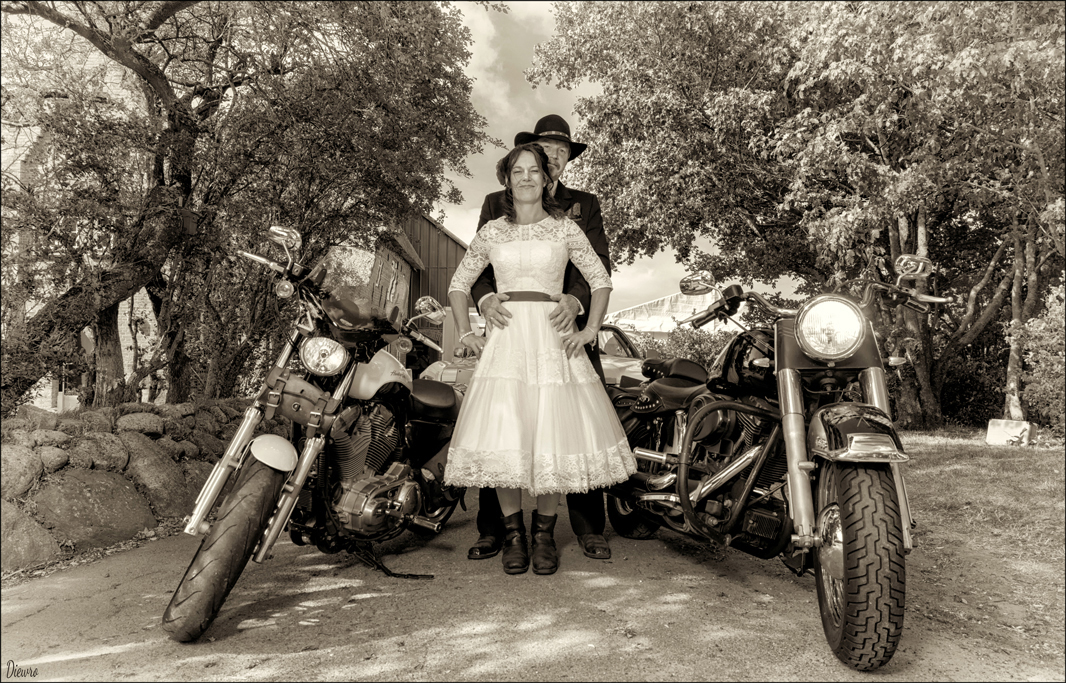 Biker-Hochzeit im Western Styl