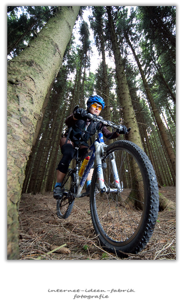 Biker im Wald 3