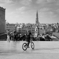 biker in Brüssel