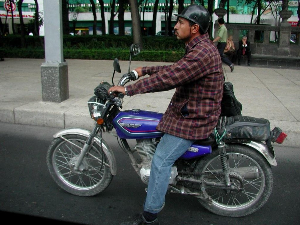 ...Biker in Mexico City...