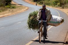 Biker in Tanzania