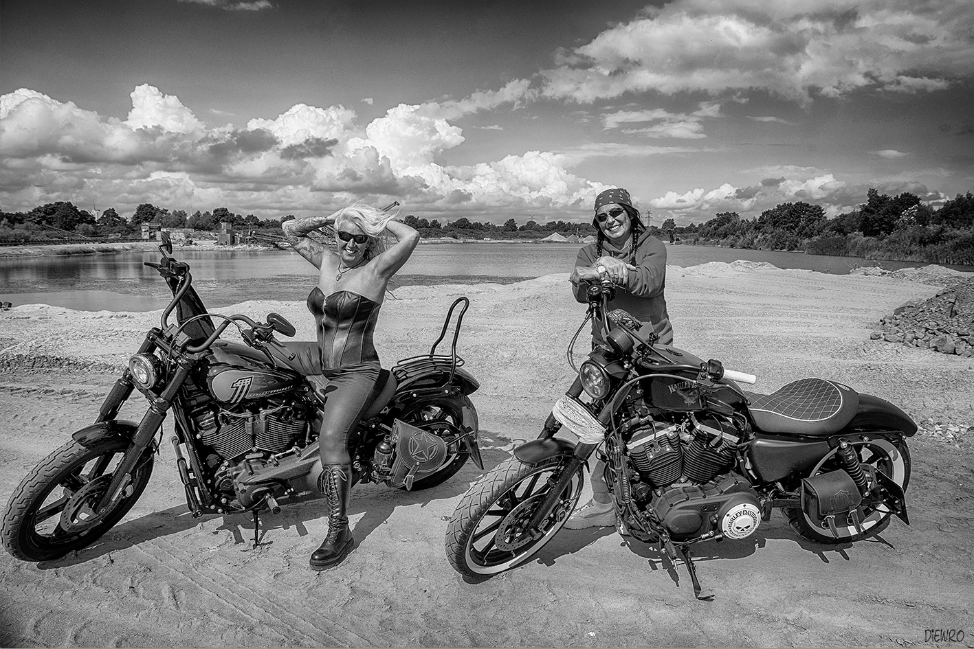 Biker Ladys am Baggersee