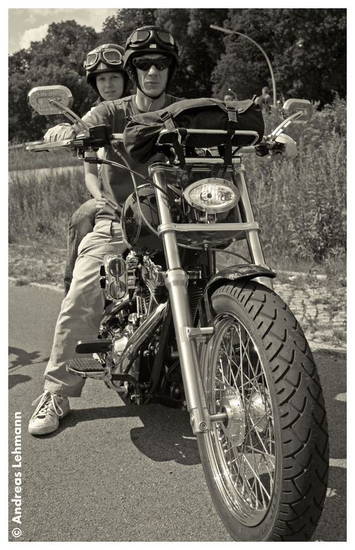 Biker on the road