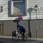 Biker, Schatten, Licht