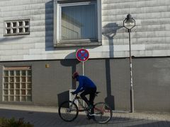 Biker, Schatten, Licht