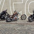 Biker Treff am Ozeaneum in Stralsund