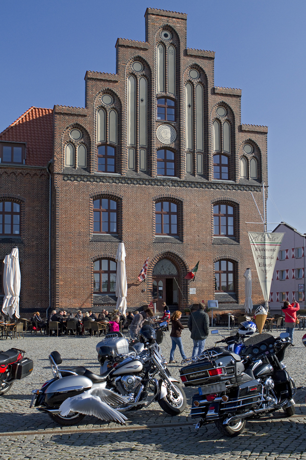 Biker-Treff mit Möwe