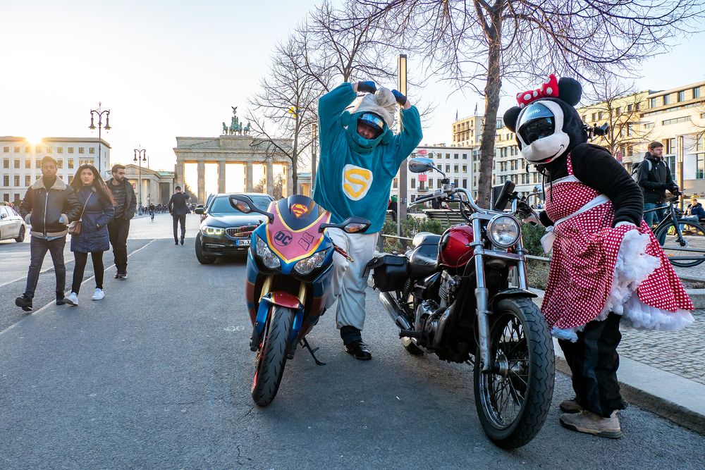 Bikerfans Jacky und Rene