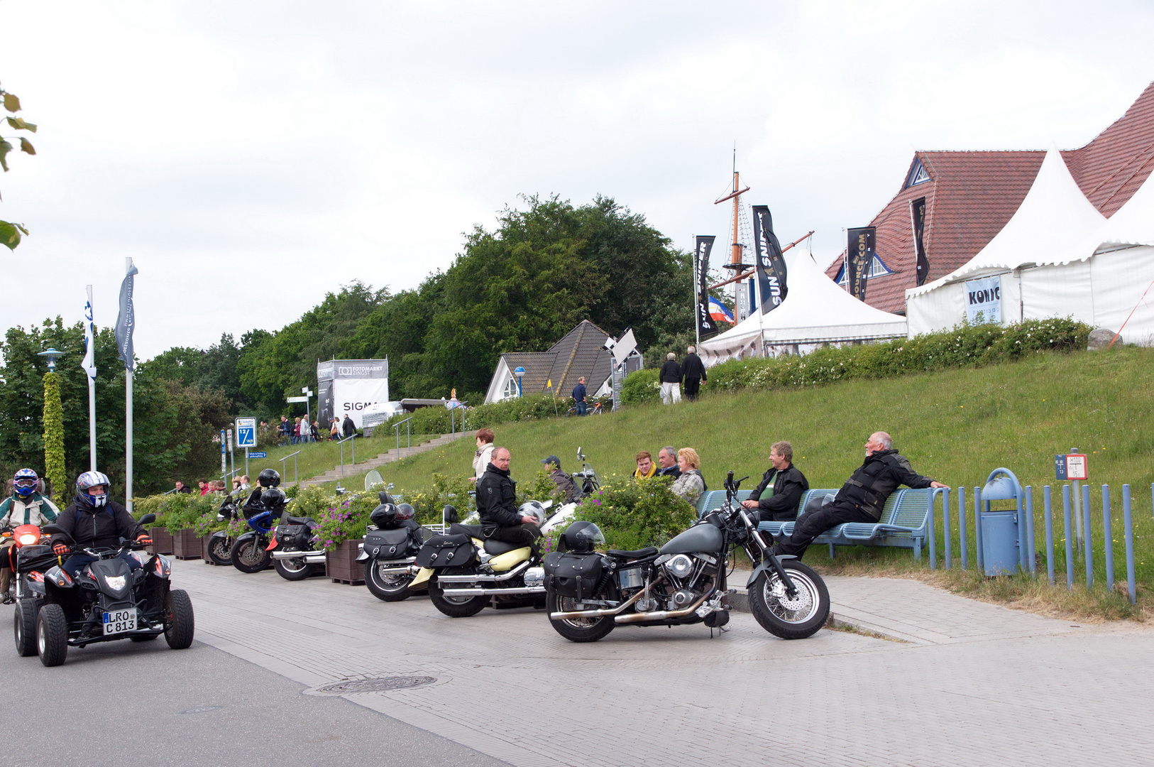 Bikershow am Zingster Deich...