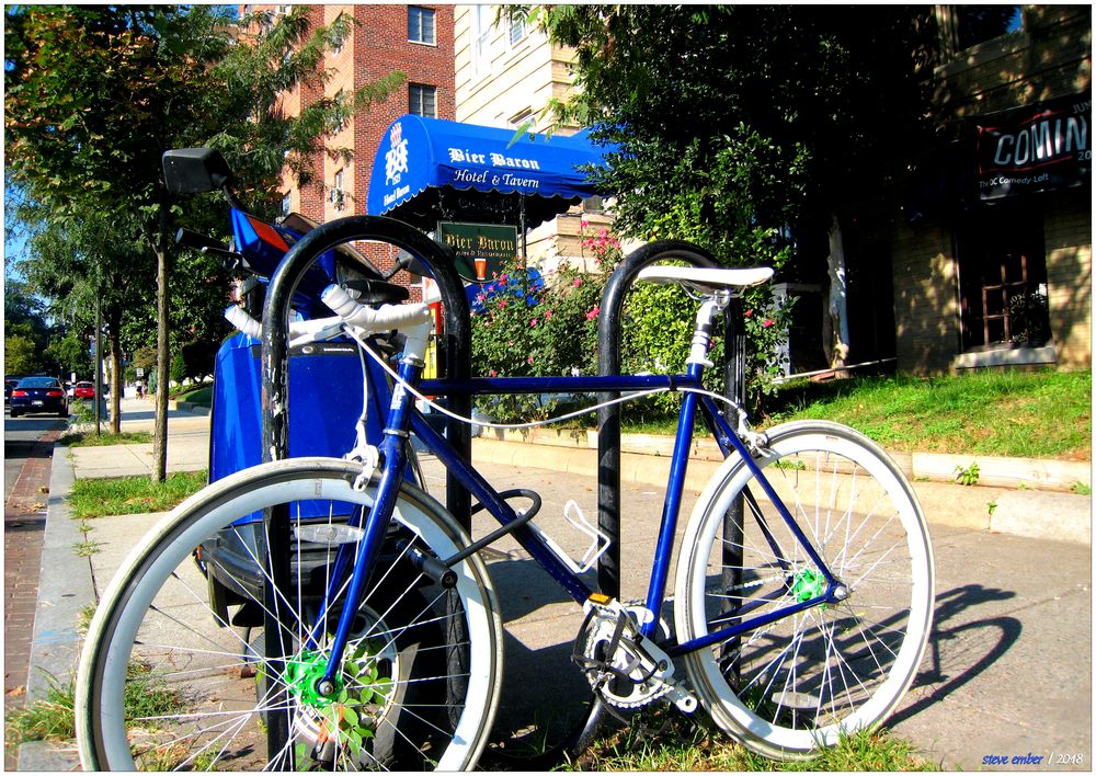 Bikes and Bier Baron - A 'Hoppy' Study in Blue and White