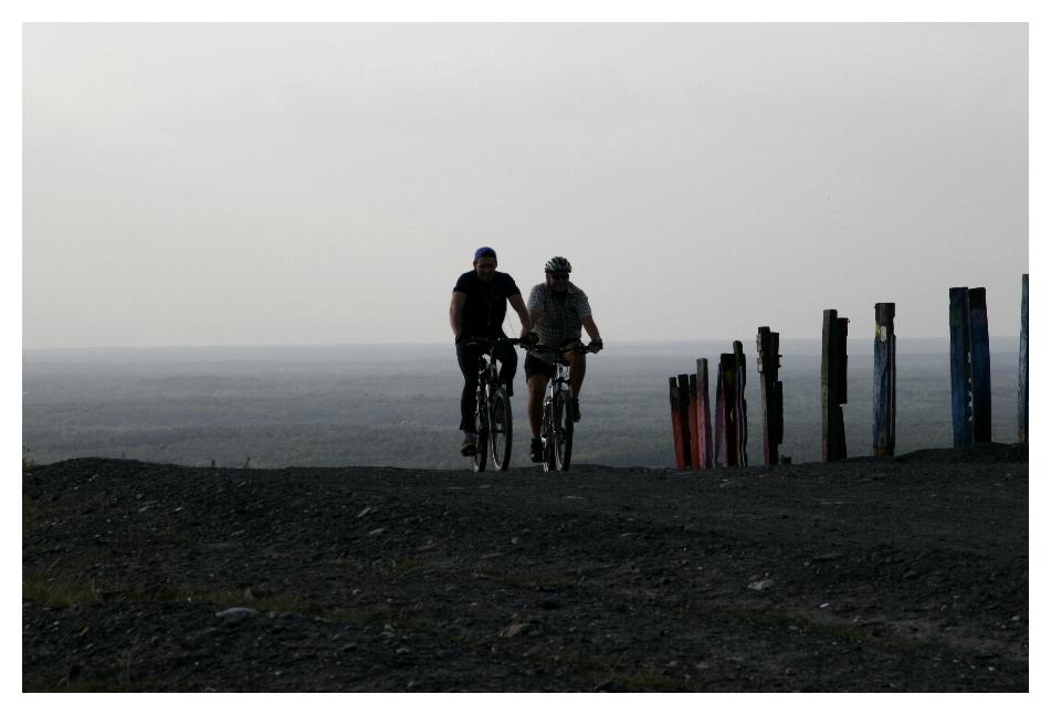 Biking auf der Halde