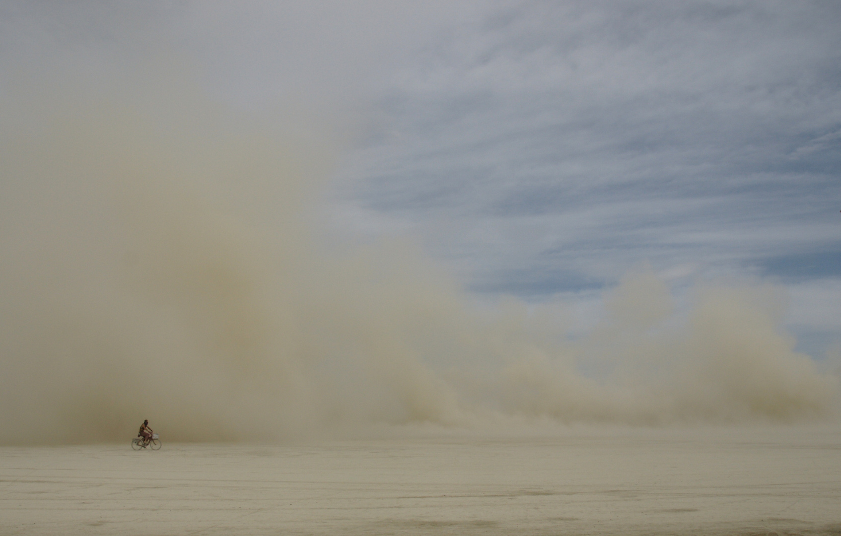 Biking in the dust