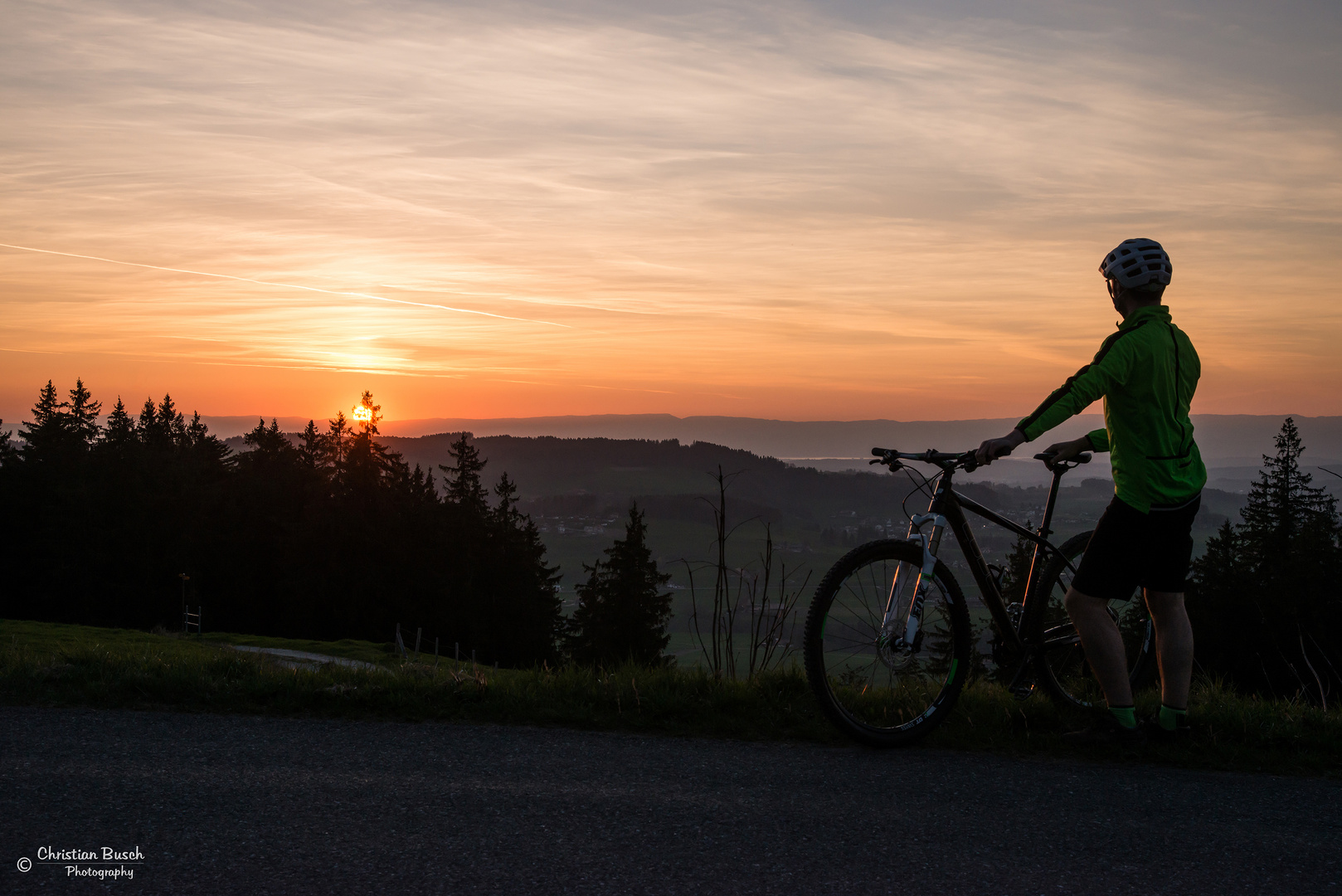 Biking until sunset