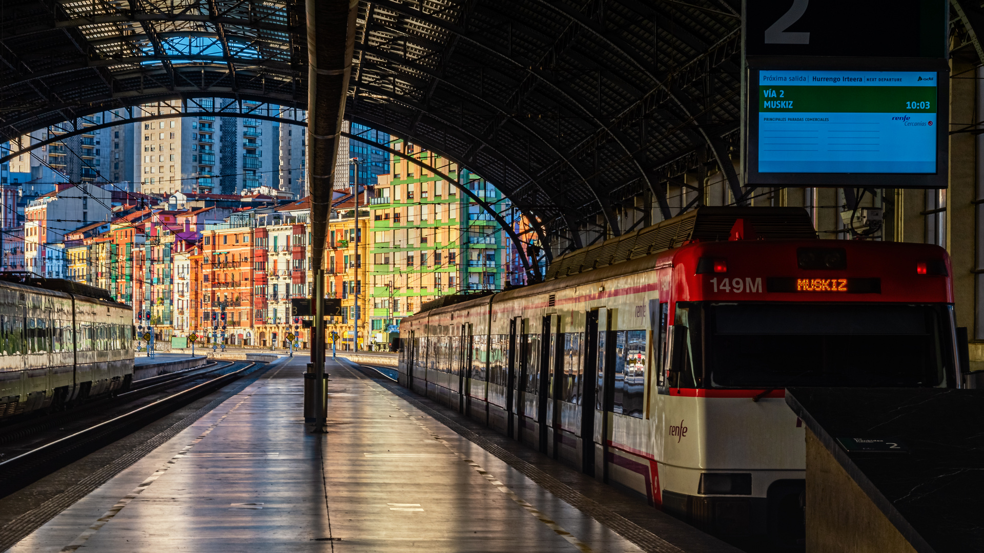 Bilbao. Estacion Abando. View into the light.