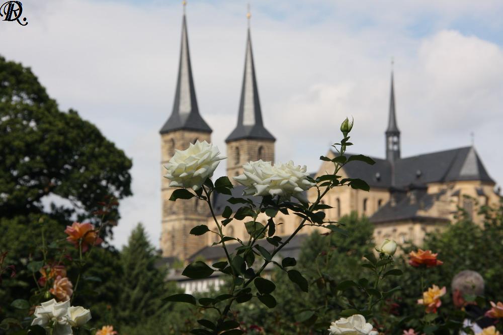 Bild 017: Bamberg: Michelsberg und Rosengarten.