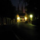 Bild 018: Bamberg: Michelsberg bei Nacht.