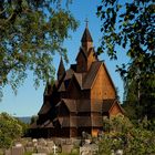 Bild 12: Stabkirche Heddal in der Abendsonne