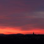 Bild 2 mit dem Himmel über dem Hohen Schnneberg in Böhmen und über Burkhartswalde...