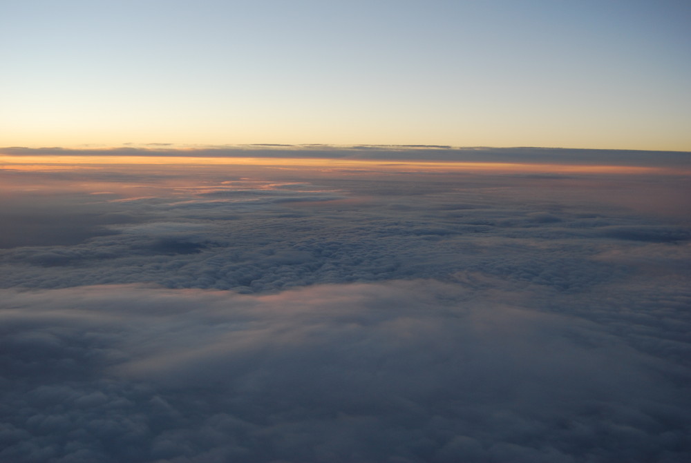 Bild aus dem Flugzeug