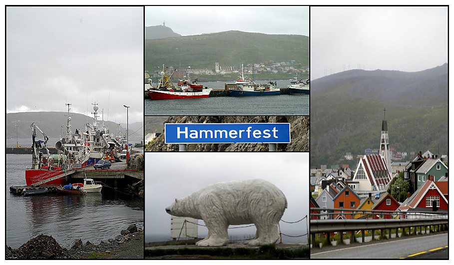 Bild-Collage von Hammerfest