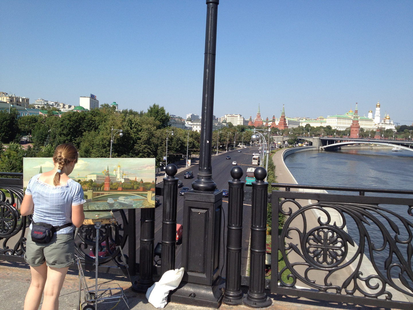 Bild im Bild - Moskau Kreml Juli 2012