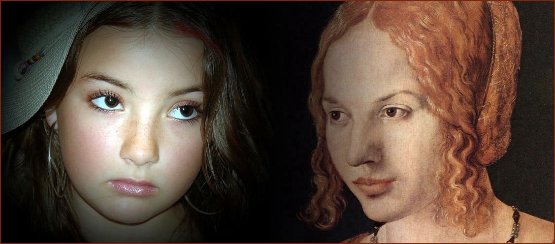 Bild von Dürer und Bild von mir