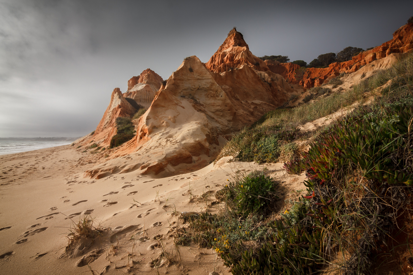 Bildaufbau am Strand