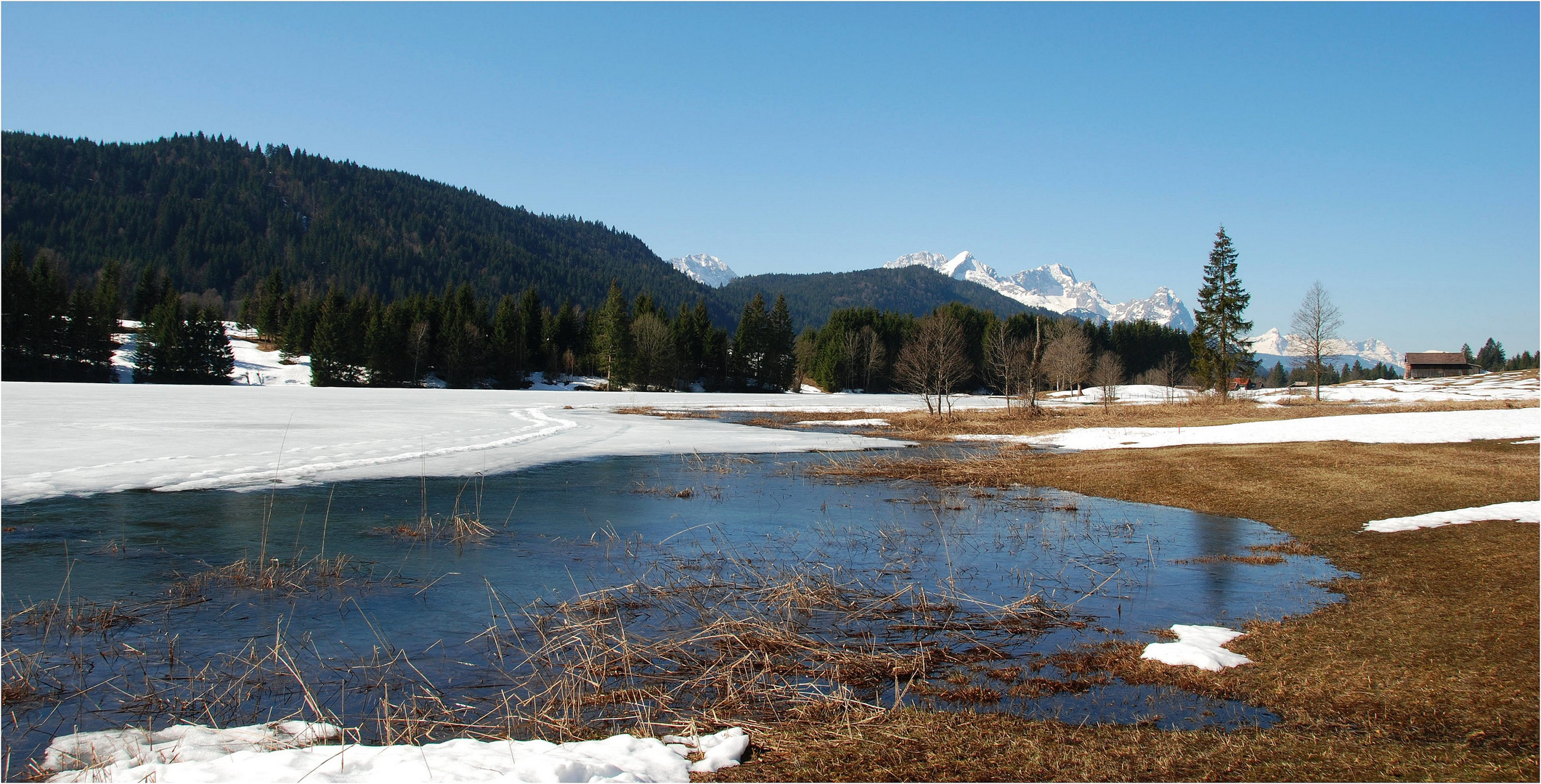 bilderbuch oberbayer: see mit zugspitzblick