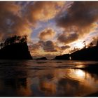 "Bilderbuch-Sonnenuntergang" am Second Beach