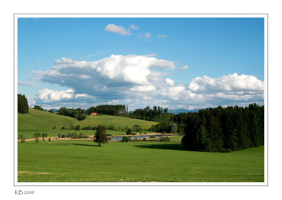 Bilderbuchlandschaft vor der Haustür