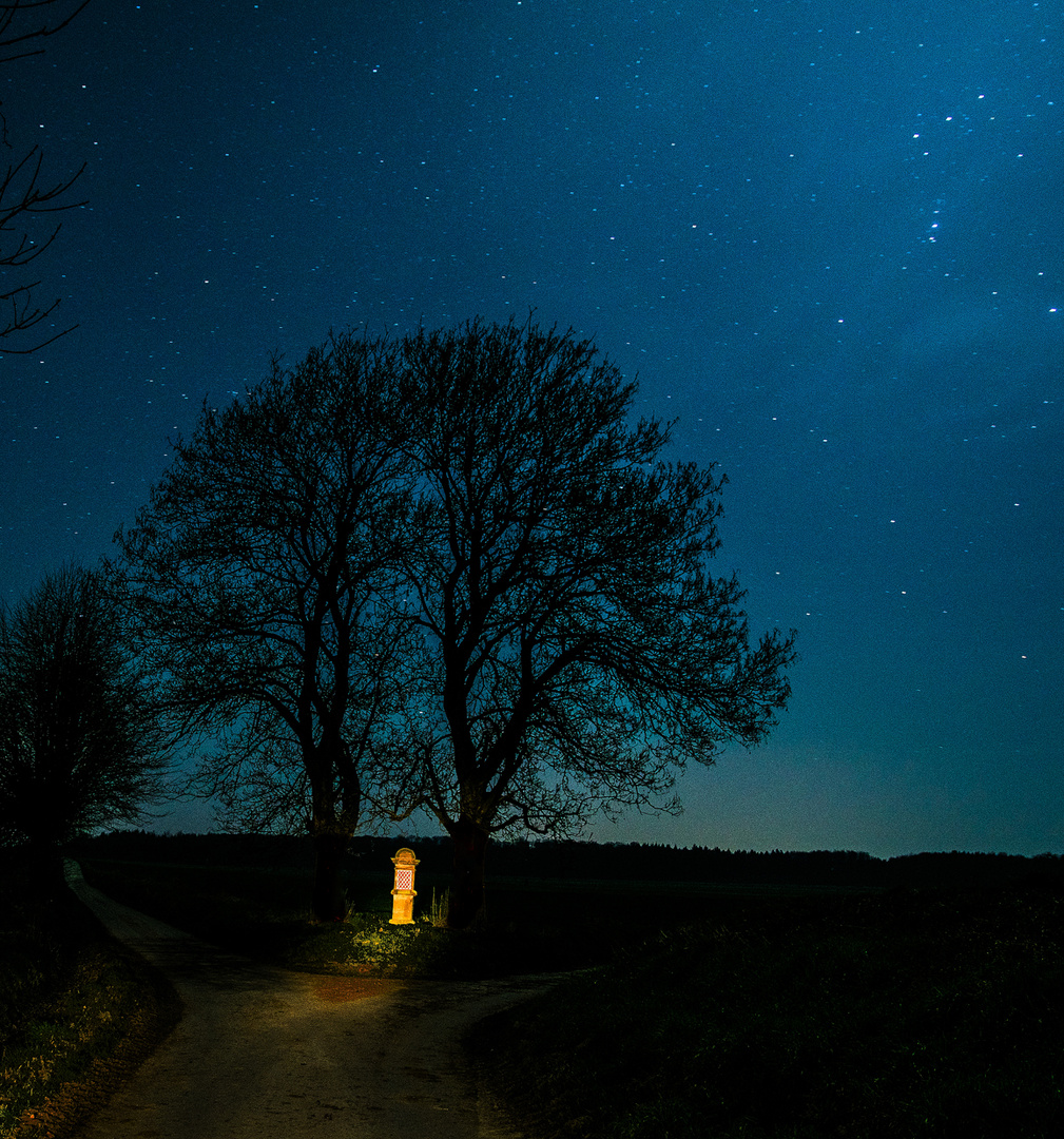 Bildstock mit Sternenhimmel