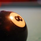 Billiard- auf die 8