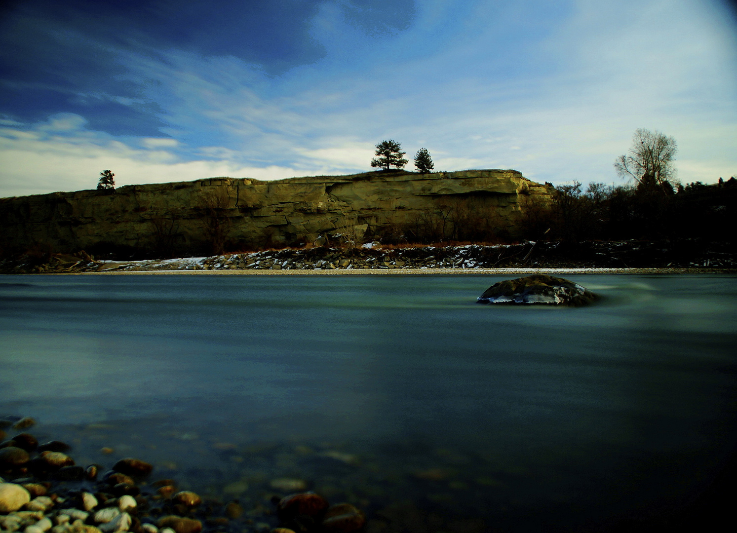 Billings Montana USA/ Yellowstone River