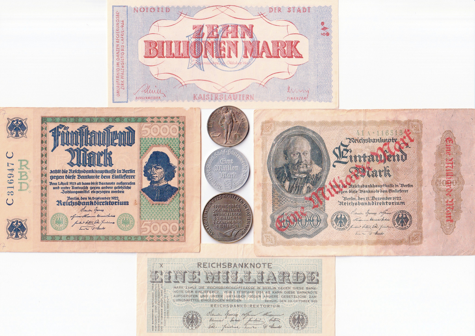 Billionen. Inflationsgeld 1922/23