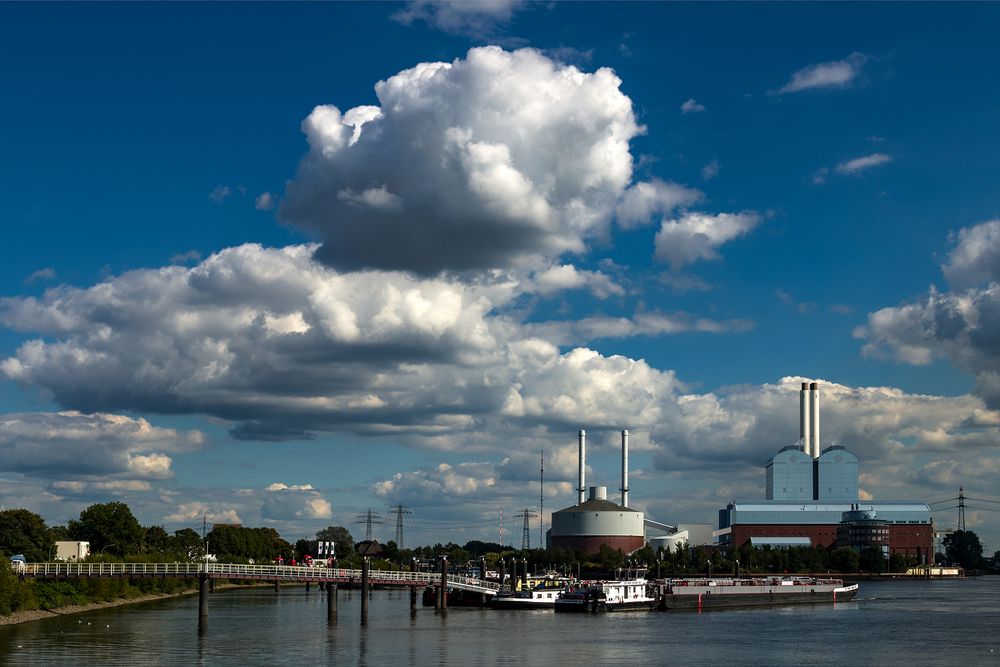 Billwerder Bucht mit HKW Tiefstack